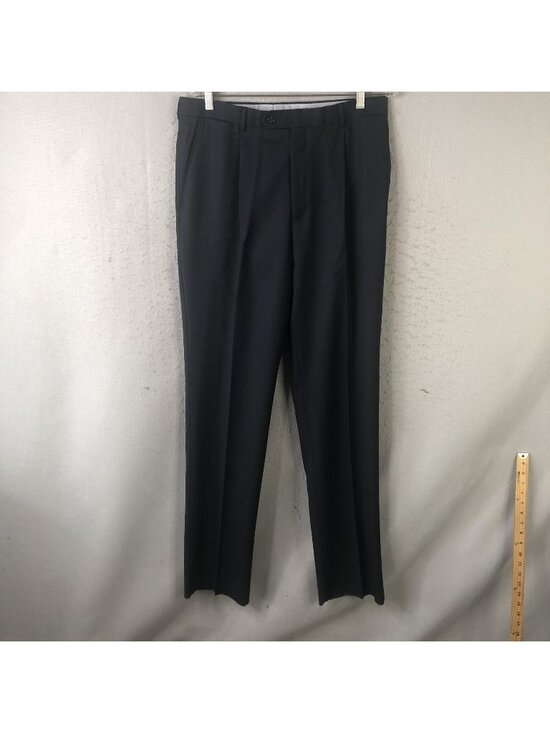Hart Schaffner Marx Other - Hart Schaffner Marx Pants Mens 35 Blue Wool Performance Traveler Chicago Fit